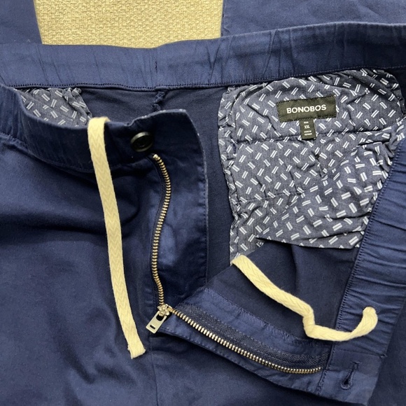 Bonobos Pants Mens 2XL Navy Blue Stretch Chino Drawstring Waist Casual - Picture 6 of 10